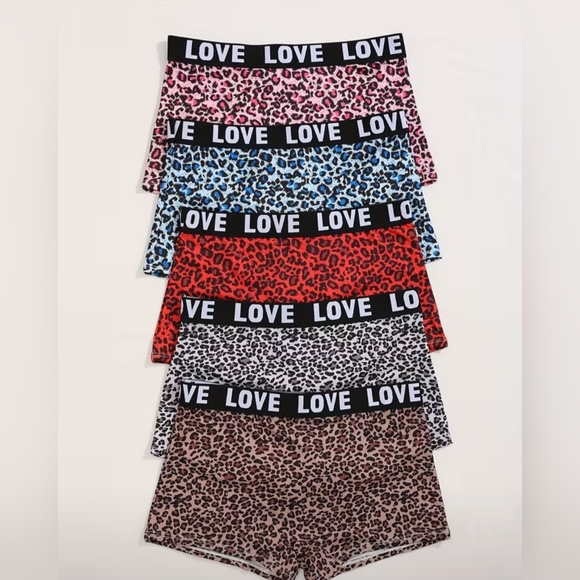 Colorful Leopard Print Shorts Set - Picture 3 of 5